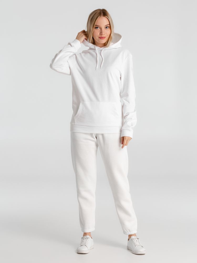 Толстовка с капюшоном унисекс Hoodie, белая — изображение 13