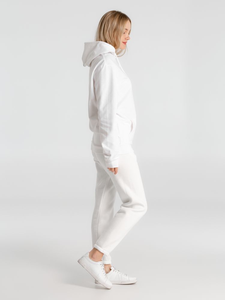 Толстовка с капюшоном унисекс Hoodie, белая — изображение 14