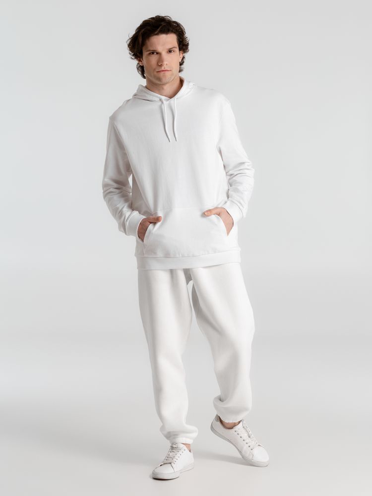 Толстовка с капюшоном унисекс Hoodie, белая — изображение 10
