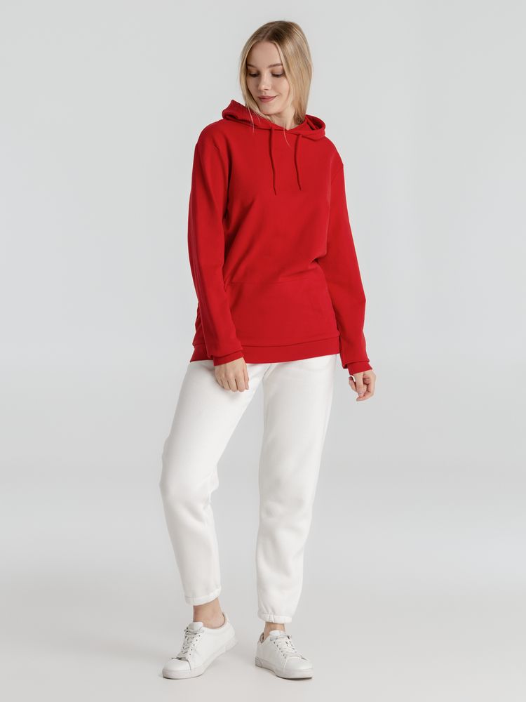 Толстовка с капюшоном унисекс Hoodie, красная — изображение 14