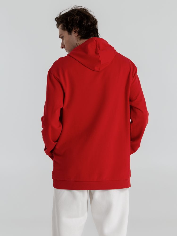 Толстовка с капюшоном унисекс Hoodie, красная — изображение 8
