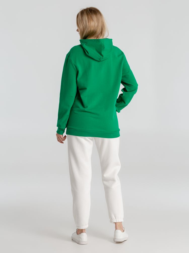 Толстовка с капюшоном унисекс Hoodie, зеленая — изображение 9