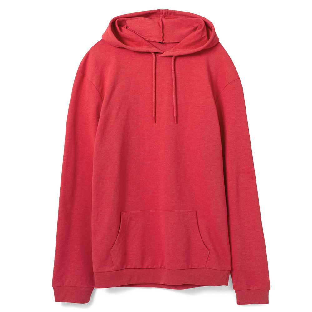 Толстовка с капюшоном унисекс Hoodie, красный меланж — изображение 2