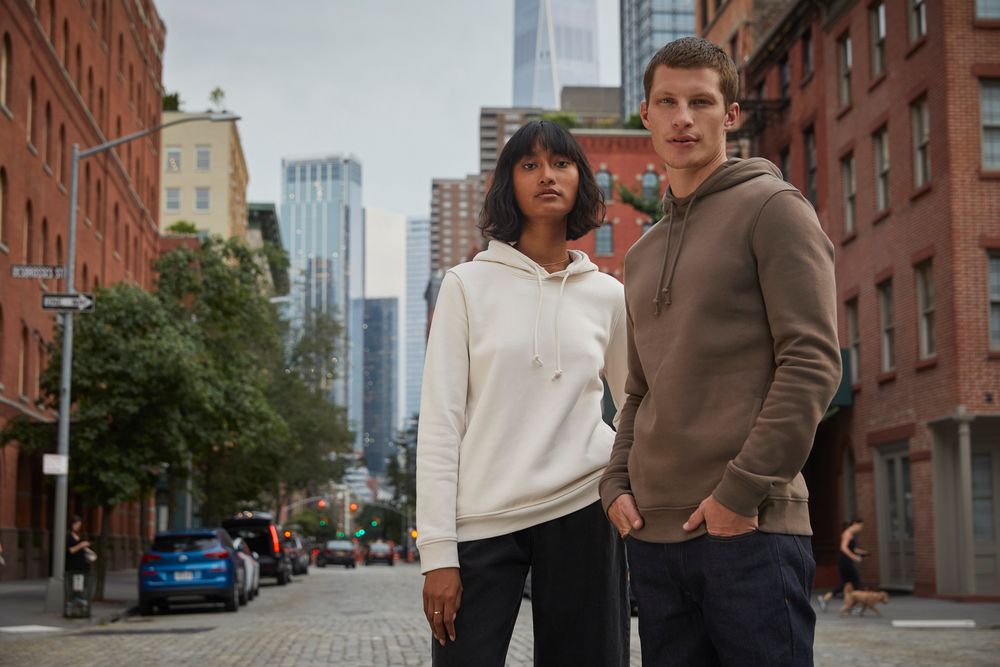 Толстовка с капюшоном унисекс BNC Inspire (Organic), розовая — изображение 8