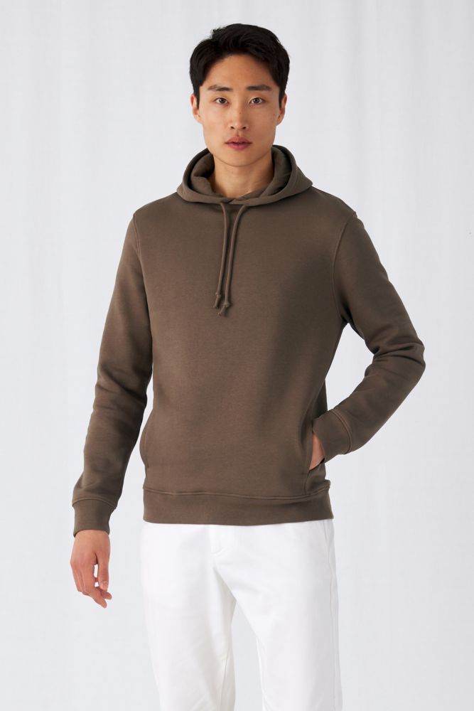 Толстовка с капюшоном унисекс BNC Inspire (Organic), серо-голубая — изображение 7