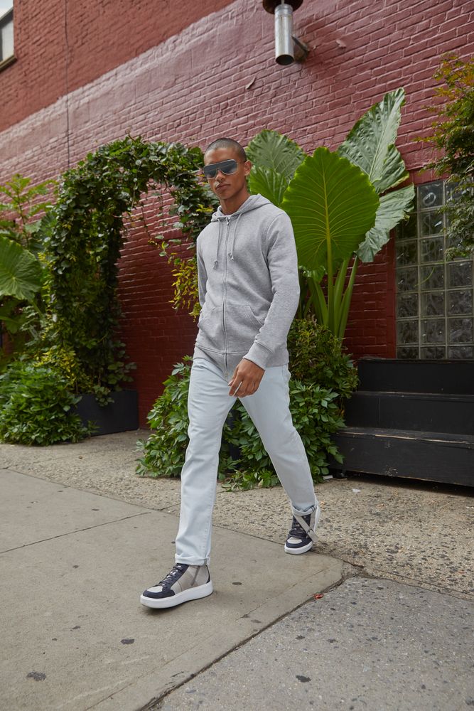 Толстовка на молнии с капюшоном унисекс BNC Inspire (Organic), молочно-белая — изображение 6