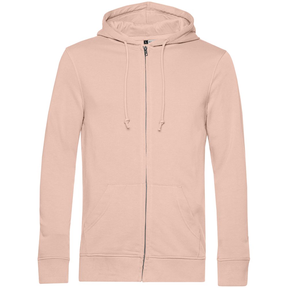 Толстовка на молнии с капюшоном унисекс BNC Inspire (Organic), розовая — изображение 2