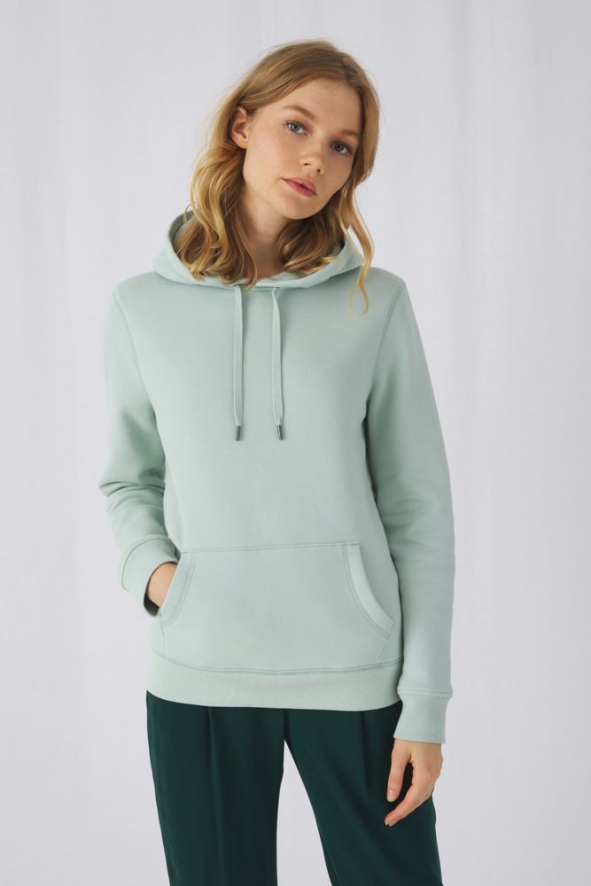 Толстовка с капюшоном женская Queen, темно-синяя — изображение 5