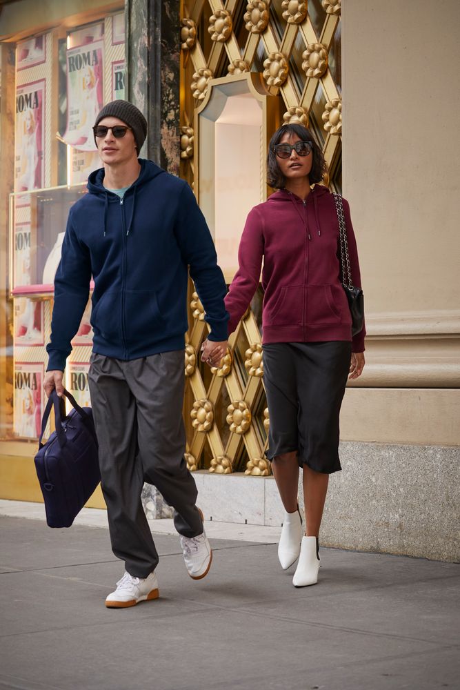 Толстовка на молнии с капюшоном женская Queen, красная — изображение 7