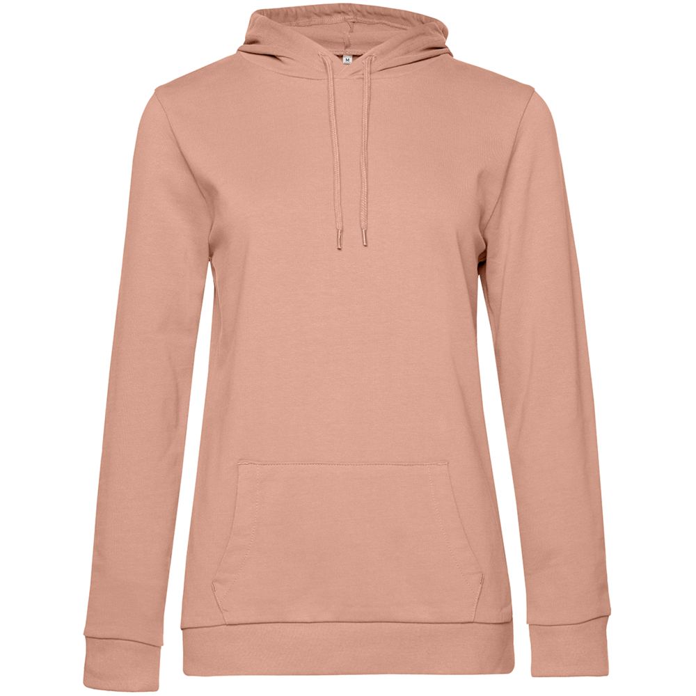 Толстовка с капюшоном женская Hoodie, бежевая (nude) — изображение 2