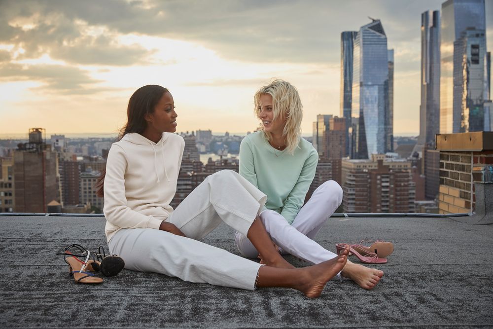 Свитшот женский BNC Inspire (Organic), темно-синий — изображение 7