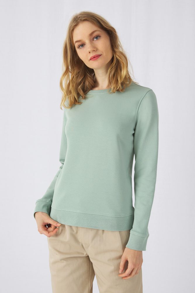 Свитшот женский BNC Inspire (Organic), серый меланж — изображение 5