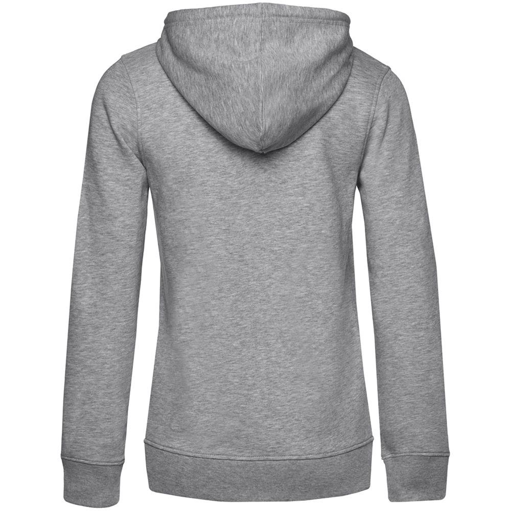 Толстовка на молнии с капюшоном женская BNC Inspire (Organic), серый меланж — изображение 3